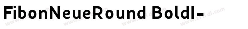 FibonNeueRound BoldI字体转换